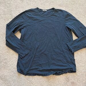 Buck Mason Long Sleeve Tshirt Mens XXL 2XL Blue Cotton Crewneck Lounge Casual